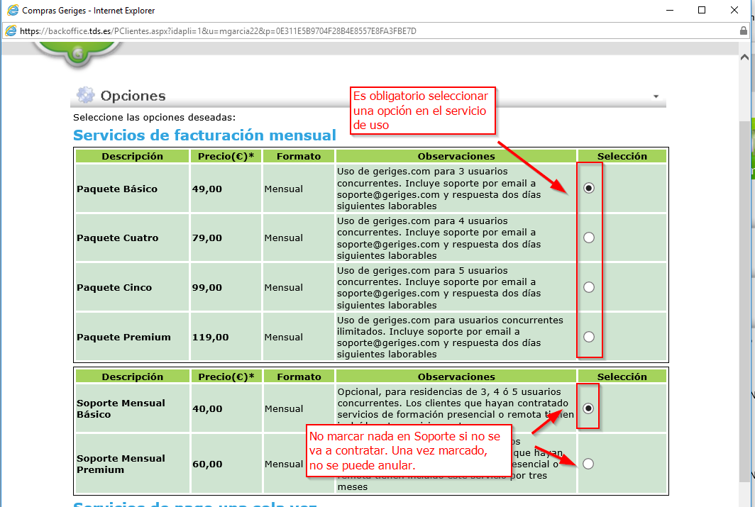Formulario de Contratación